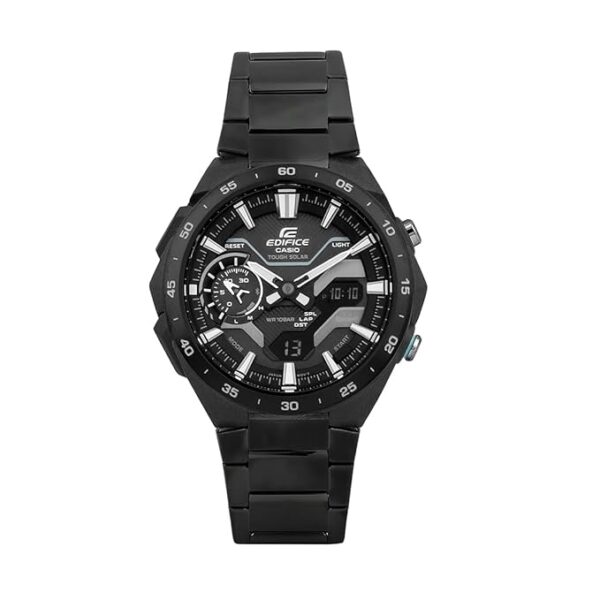 Casio Edifice ECB-2200DC-1ADF Black Analog-Digital Dial Black Stainless Steel Band Men's Watch Smartphone Link Tough Solar ED589