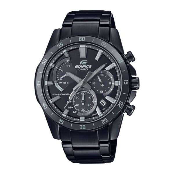 Casio Edifice Solar Chronograph Analog Black Dial Men EQS-930MDC-1AVUDF (ED529)